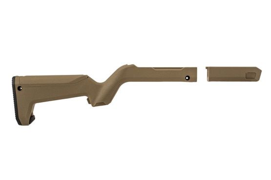 Magpul X-22 Backpacker Takedown Stock for Ruger 10/22 comes in flat dark earth